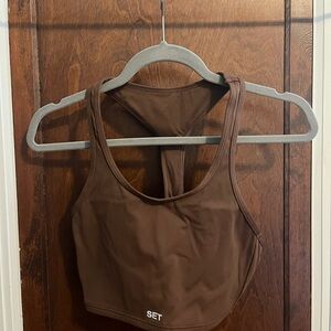 SET Active Chocolate Racerback Bra